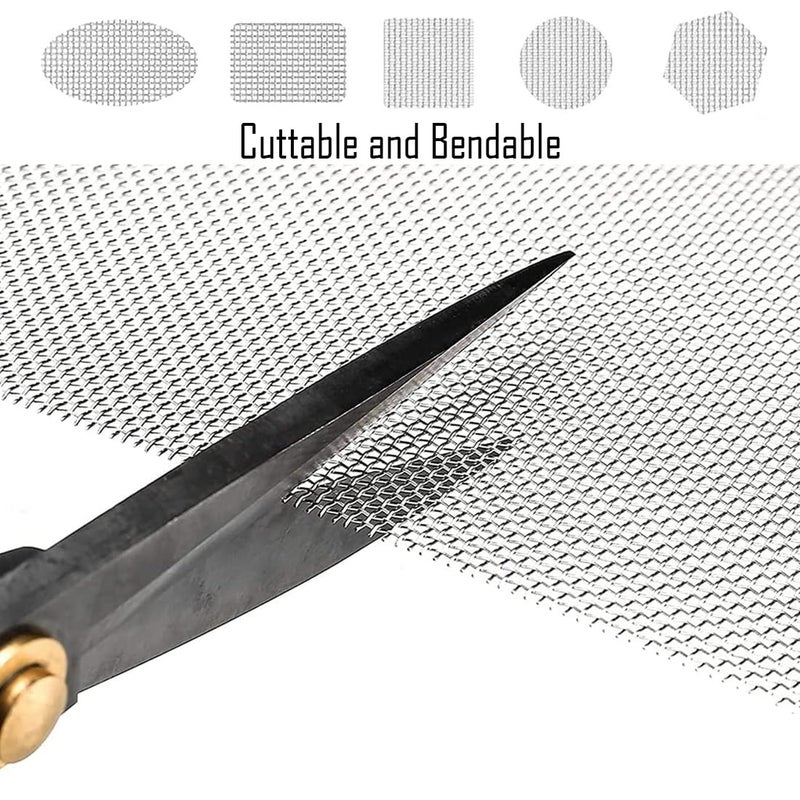 LINXIU Wire Mesh Sheet Stainless Steel Woven Wire 5 Mesh No Rust Meshes Screen for DIY Projects Vent Window Screen Filter Mesh 8.26 X 11.8 Inch - Image 3